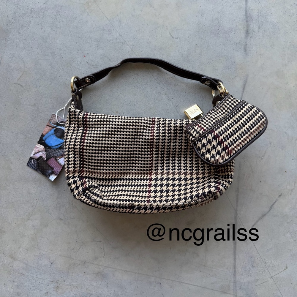 y2k plaid chaps mini bag